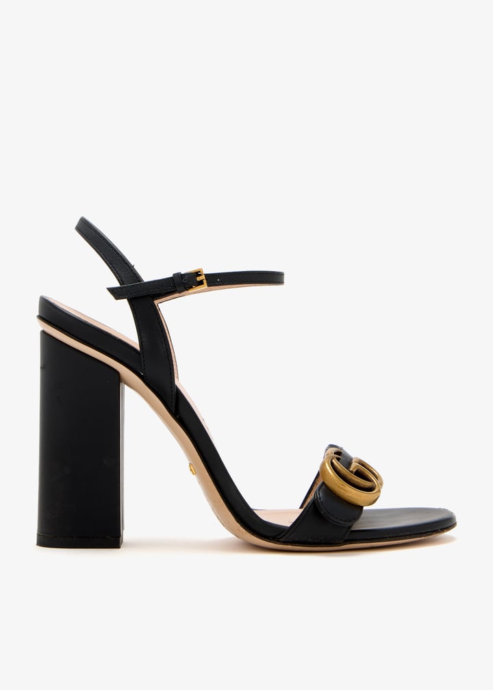 Gucci Pre-Loved Double G sandals for Women - Black in UAE