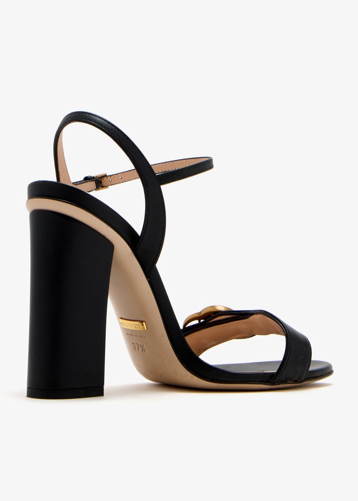 GUCCI ブラック ストラップミュール Black Lady horsebit-detailed leather sandals | GUCCI | NET-A