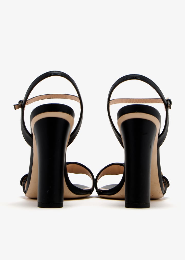 趣味 STANDART #12-30 So Nude Sandal 85 BLACK Aquazzura@ Official