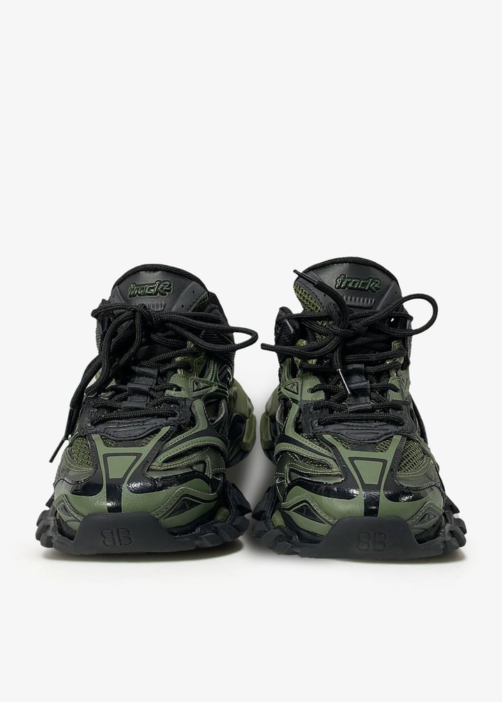 Ppsnabha Air Max Sequent Kaki Rubber Sneakers Balenciaga Tone