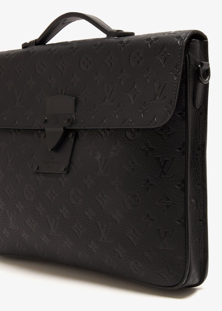 Louis Vuitton Pre-Loved S-Lock briefcase for Men - Black in