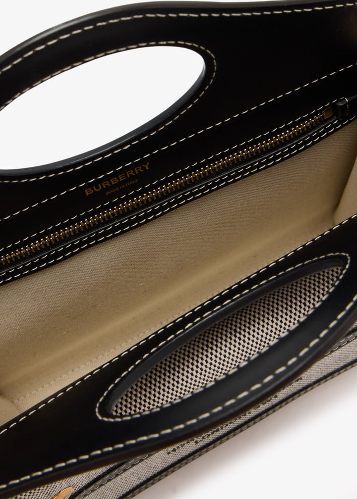 Burberry Pre-Loved Mini Pocket tote bag for Women - Black in