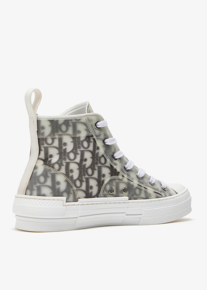 【送料&関税込】Dior Oblique High-top Sneakers B23 League High-Top Sneaker Black Maxi Dior Oblique Jacquard