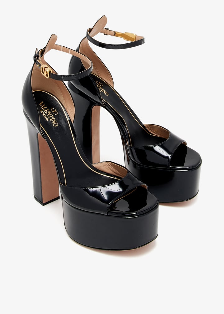 Valentino Garavani Pre-Loved Tan-Go platform sandals for Women