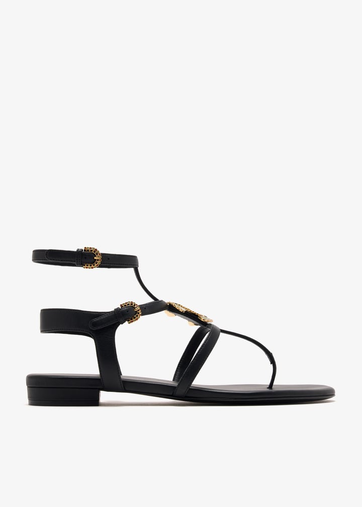 CC Logo Gladiator sandals