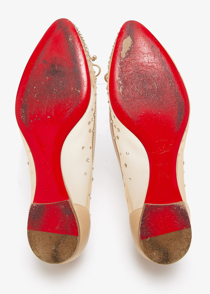 Christian Louboutin Pre-Loved Strass Patio Bow ballet flats  display picture 3