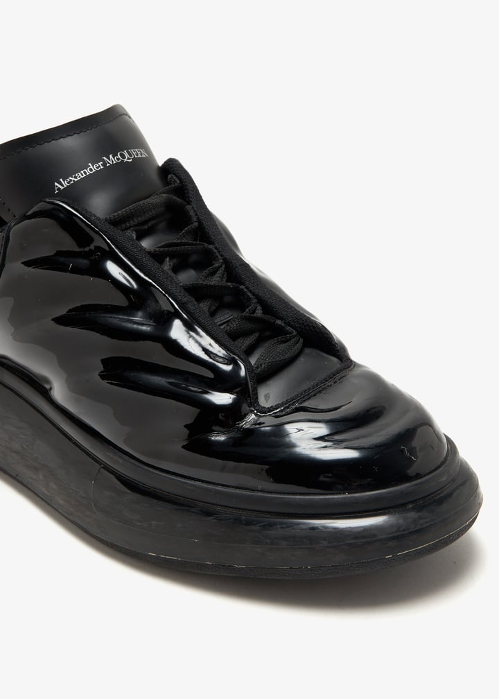 Oversize Patent Patent Leather Alexander Mcqueen McQueen Oversized