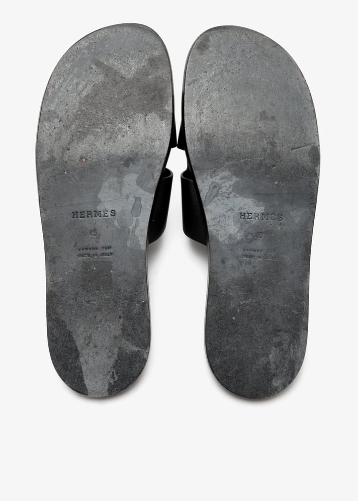 Hermes☆Men's サンダル Sandales Izmir Noir_パリ発 Izmir sandal | Hermès Canada