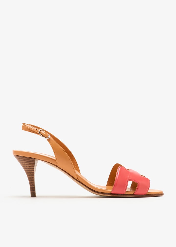 Hermès Pre-Loved Oran Night slingback sandals for Women Orange