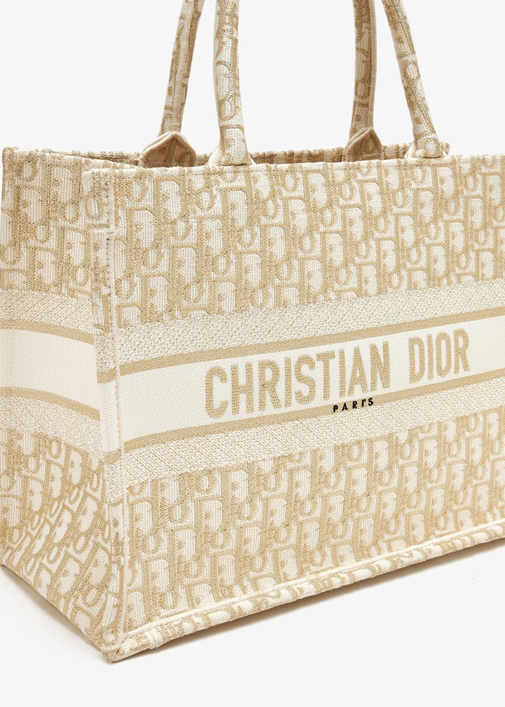 Dior Pre-Loved Medium Book tote bag for Women Gold in Kuwait
