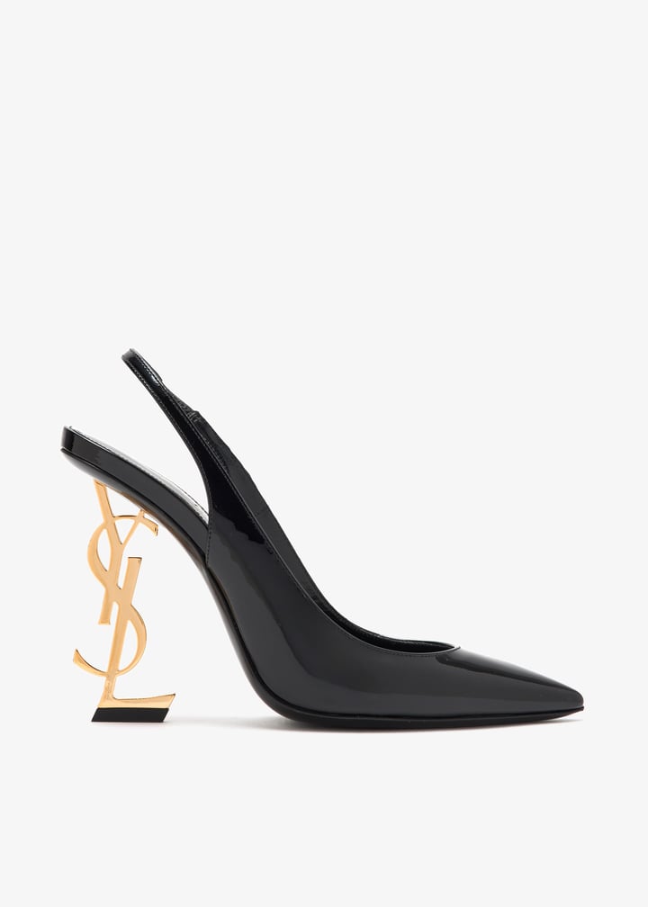 Saint Laurent Pre-Loved Opyum slingback pumps for Women - Black in