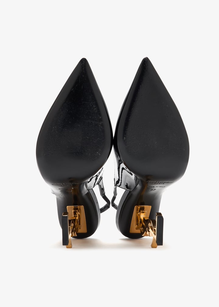 Saint Laurent Pre-Loved Opyum slingback pumps for Women - Black in