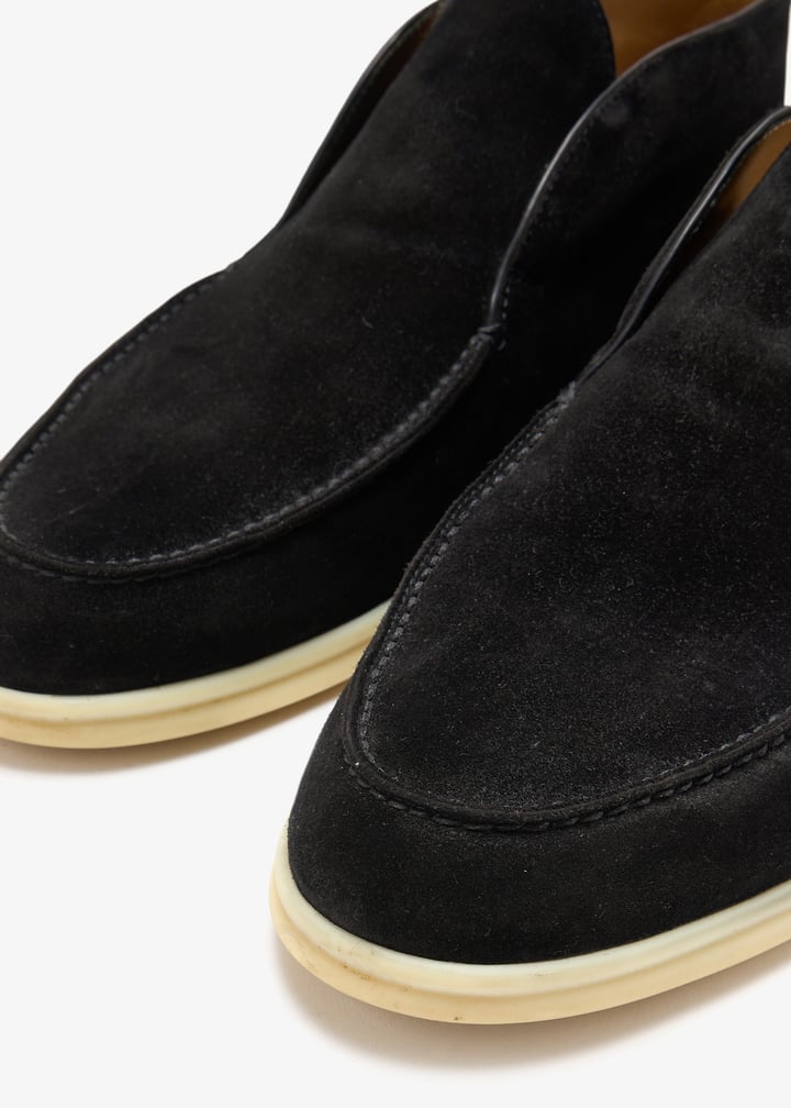 Loro Piana Pre-Loved Open Walk ankle boots for Men - Black in UAE
