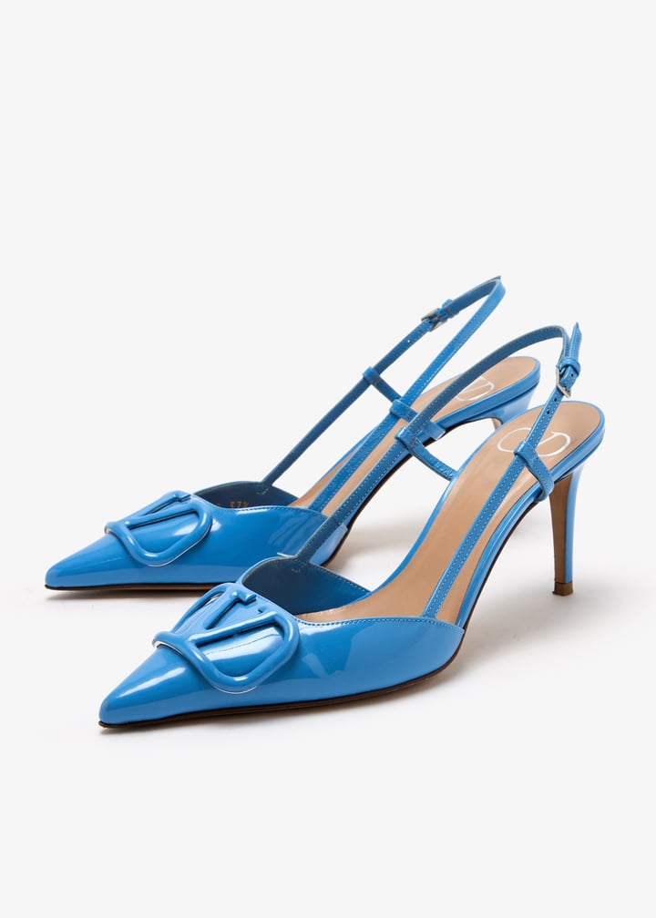 Valentino Garavani Pre-Loved Escape VLogo slingback pumps for