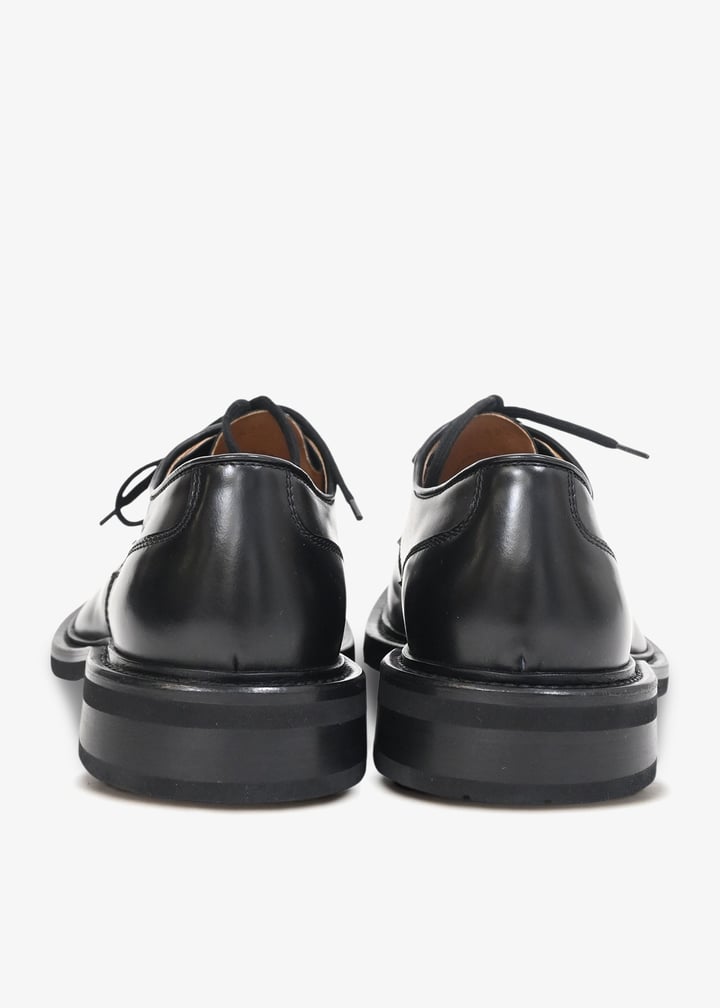 Bottega Veneta Pre-Loved The Level Panelled derby shoes for
