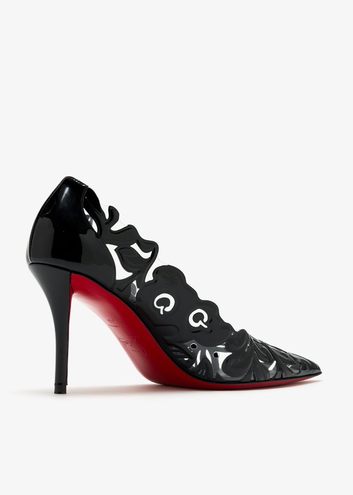 hazama Christian Louboutin 黒 パンプスチョコ Jenlove Alta - パンプス - レザー - ブラック - ウィメンズ