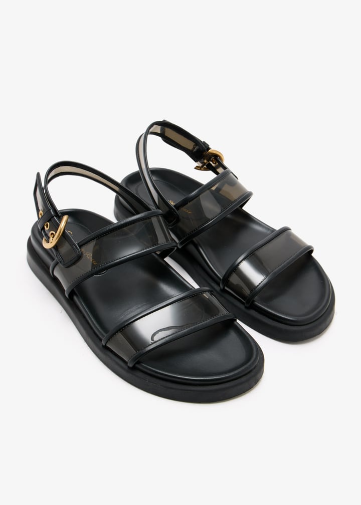 Gianvito Rossi Pre-Loved Bilbao slingback flat sandals for