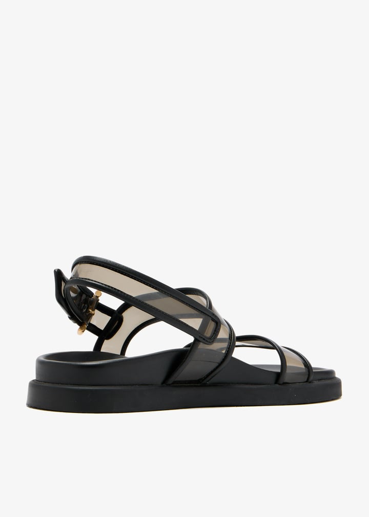 Gianvito Rossi Pre-Loved Bilbao slingback flat sandals for