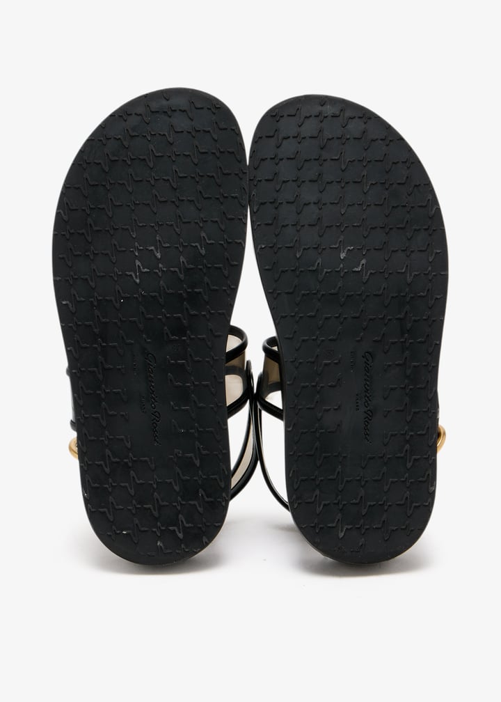 Gianvito Rossi Pre-Loved Bilbao slingback flat sandals for