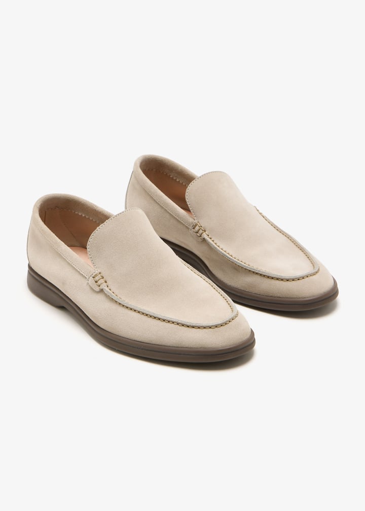 Loro Piana Pre-Loved Summer Walk loafers for Women - Cream in Oman