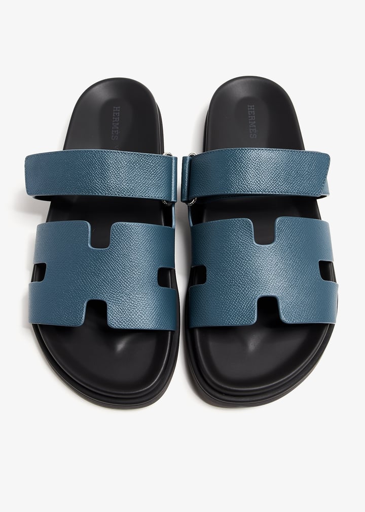 Hermès Pre-Loved Chypre sandals for Men - Blue in UAE