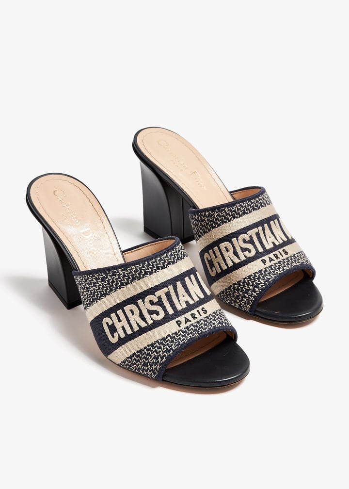 Dior Pre-Loved Dway mules for Women - Blue in UAE | Level Shoes