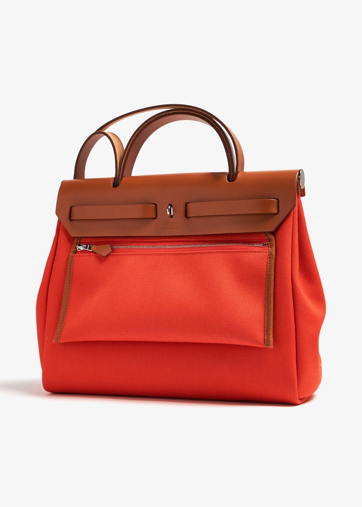 Hermès Pre-Loved Herbag Zip 31 bag for Women - Orange in