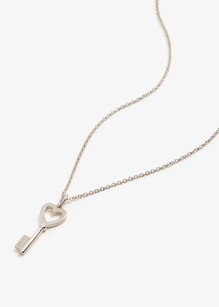 Tiffany Pre-Loved Heart Key necklace for Women Silver in