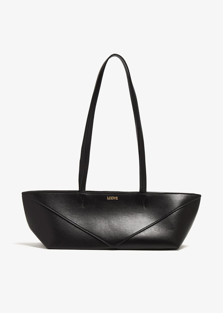 LOEWE Pre-Loved Cropped Puzzle Fold bag for Women - Black in