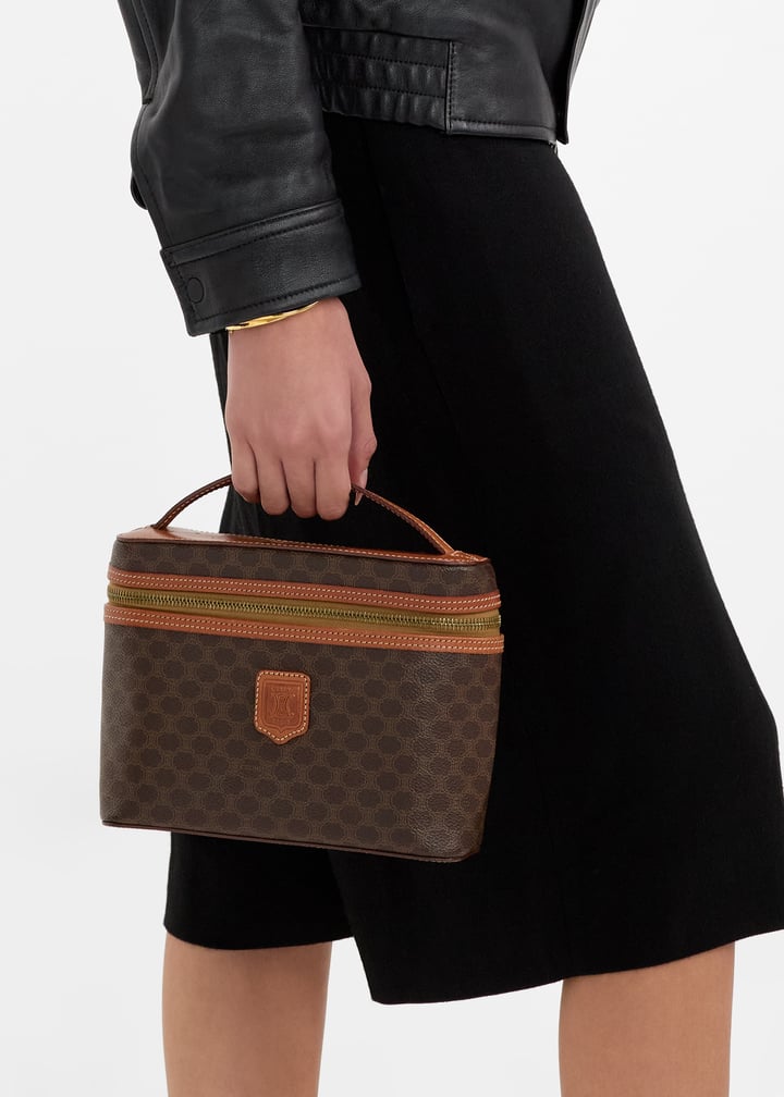 CELINE Pre-Loved Macadam vanity bag for Women - Brown in UAE