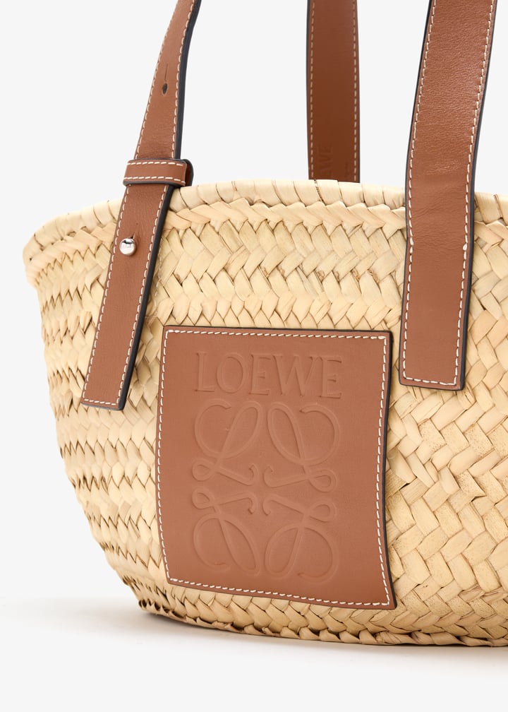LOEWE Pre-Loved Small basket tote bag for Women - Beige in UAE