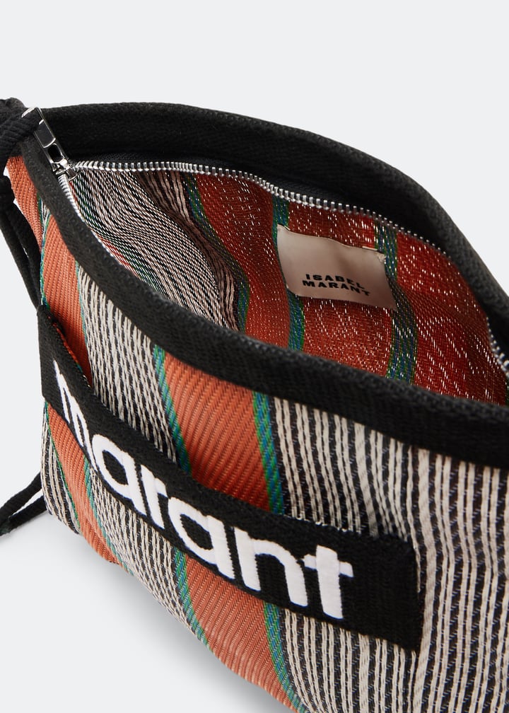 ISABEL MARANT｜ (POWDEN (PO0001FA A1X17M WHBO)) Powden Pouch Woman yellow | ISABEL MARANT Official online store