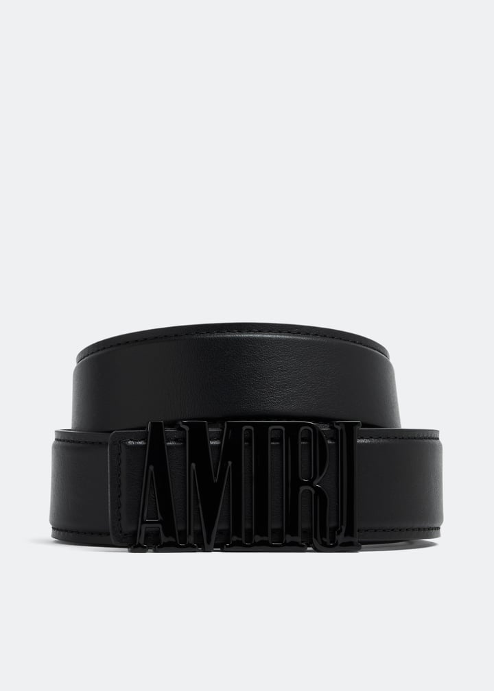 AMIRI ブラック ベルト Black Belt with logo Amiri - SchaferandweinerShops Japan
