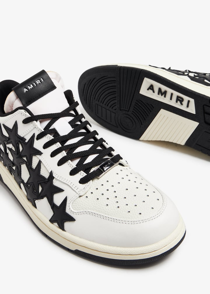 【AMIRI】ブルー＆ホワイト Stars Low スニーカー AMIRI Blue & White Stars Low Sneakers Amiri