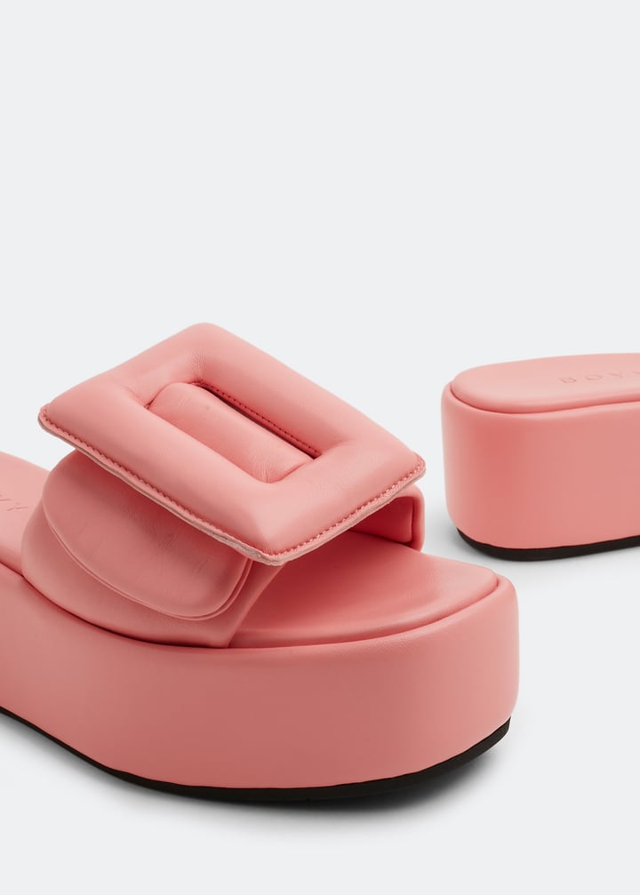 サンダル・ミュール BOYY Women Sandals PUFFYSANDAL BUBGUM PINK BOYY Puffy platform sandals for Women - Pink in UAE | Level