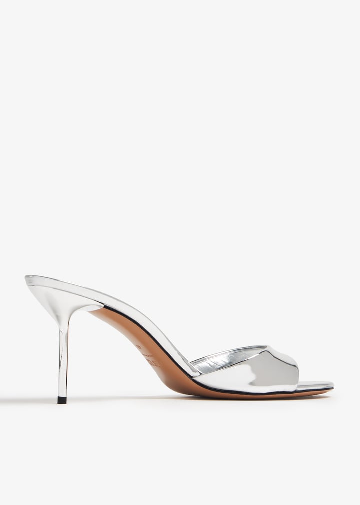 【関税込み】Paris Texas SSENSE限定 シルバー Lidia ミュール Paris Texas Lidia mules for Women - Silver in UAE | Level Shoes