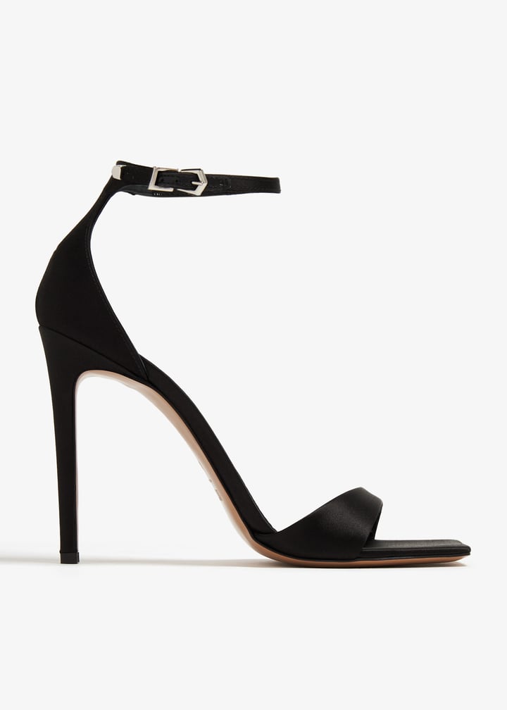 Paris Texas Satin sandals for Women - Black in KSA | Level Shoes