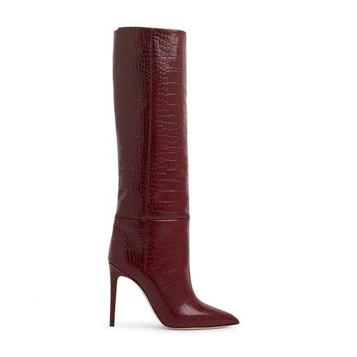 Paris Texas Croc-embossed leather boots for Women - Burgundy