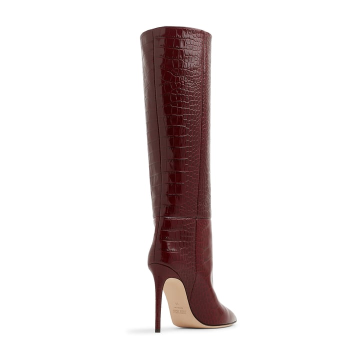 Paris Texas Croc-embossed leather boots for Women - Burgundy