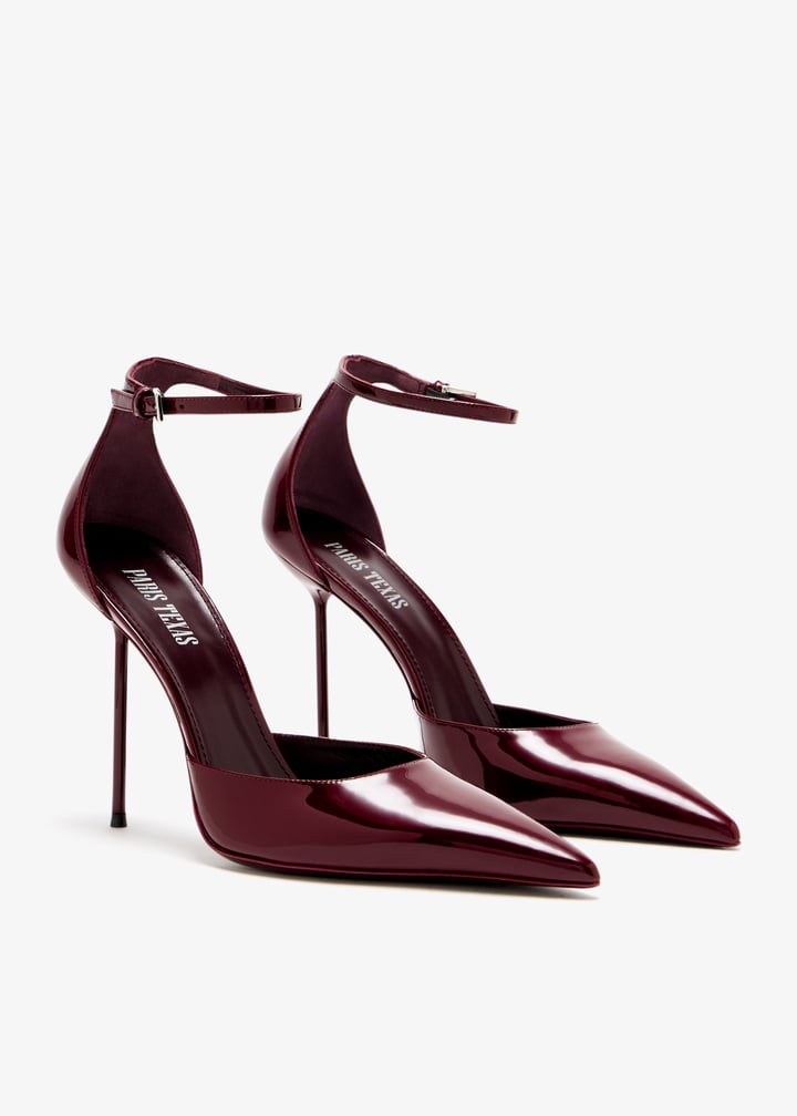 パンプス PARIS TEXAS FW25 LIDIA ANKLE STRAP PUMP (PX1737 XVN01BLACK) Ankle-strap pumps in black patent leather - Paris Texas