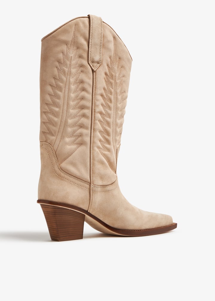 Paris Texas Rosario cowboy boots for Women - Beige in UAE Paris Texas Rosario cowboy boots for Women - Beige in UAE