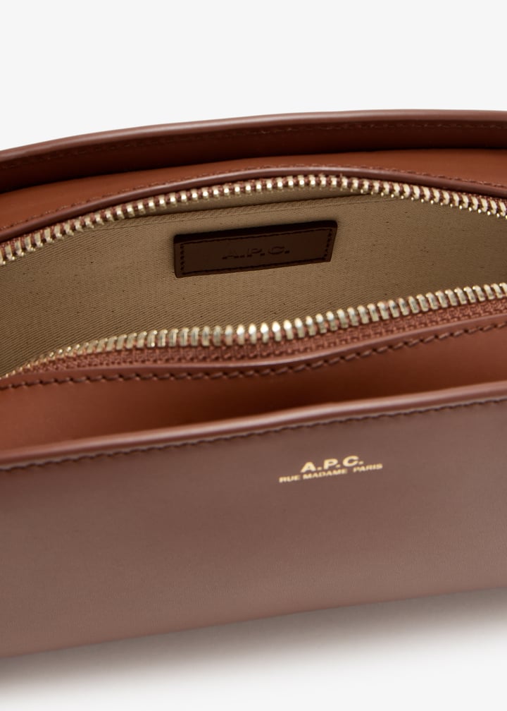 A.P.C. Demi-Lune shoulder bag for Women - Brown in USA | Level Shoes