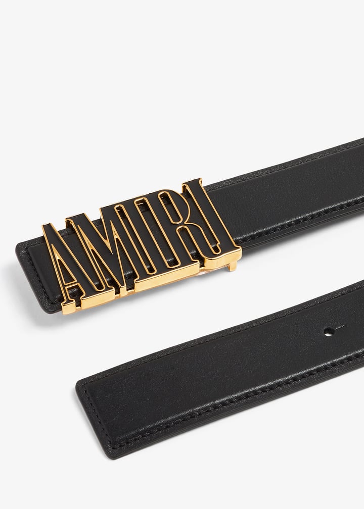 AMIRI ベルト  Gold / Black Buy Amiri Nappa Leather Belt 'Gold/Black' - PS22MAL014 732