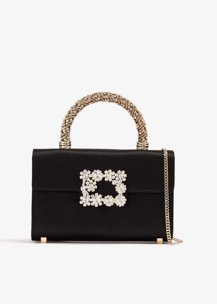 Roger Vivier Flower Strass Buckle mini clutch for Women