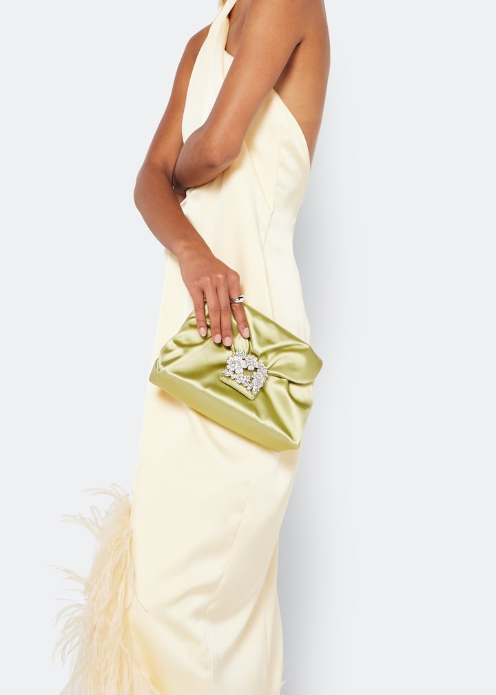 Roger Vivier RV Bouquet Drapé mini bag for Women - Green in