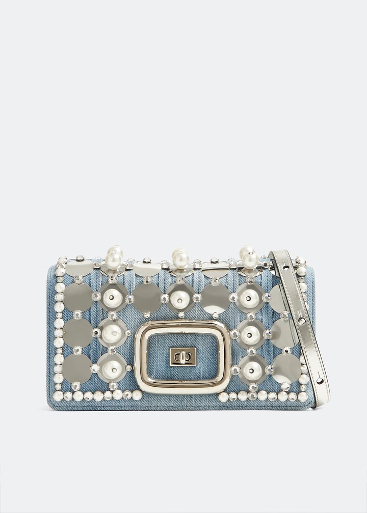 Roger Vivier Viv' Choc Disco mini bag for Women - Blue in