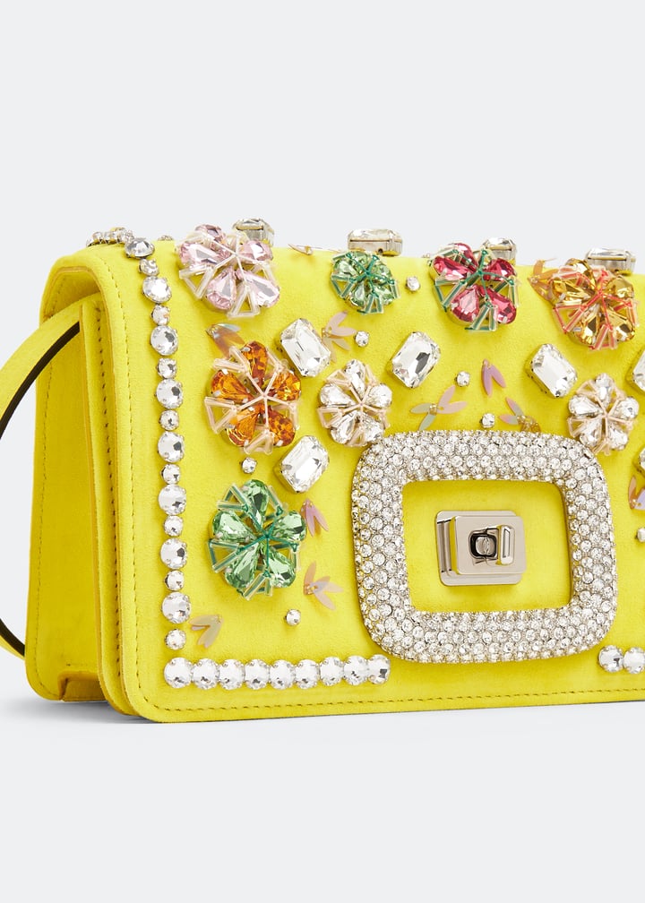 Roger Vivier Viv' Choc Strass Flowers mini bag for Women