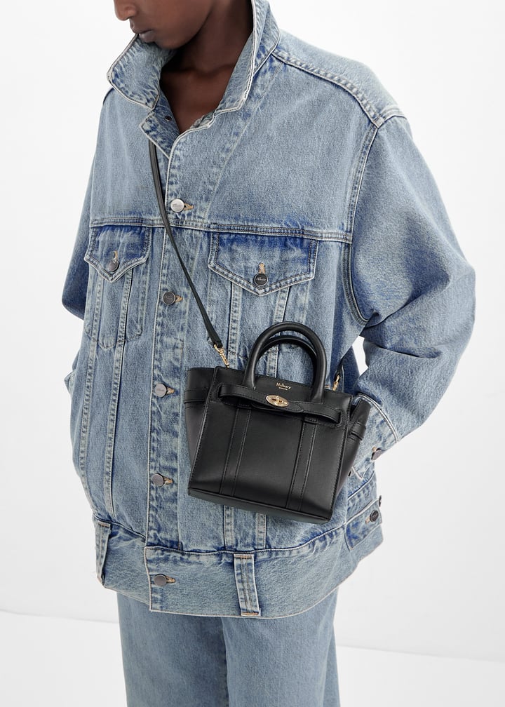 【関税込み】MULBERRY MICRO ZIPPED BAYSWATER' HANDBAG Mulberry | Mini Zipped Bayswater | Black Small Classic Grain