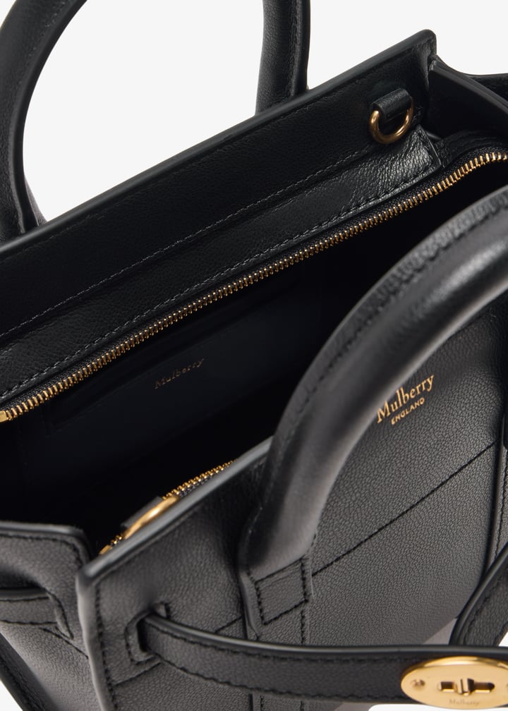 トートバッグ Mulberry 'Micro Zipped Bayswater' handbag (RL8237587 A100) Mulberry | Mini Zipped Bayswater | Black Small Classic Grain