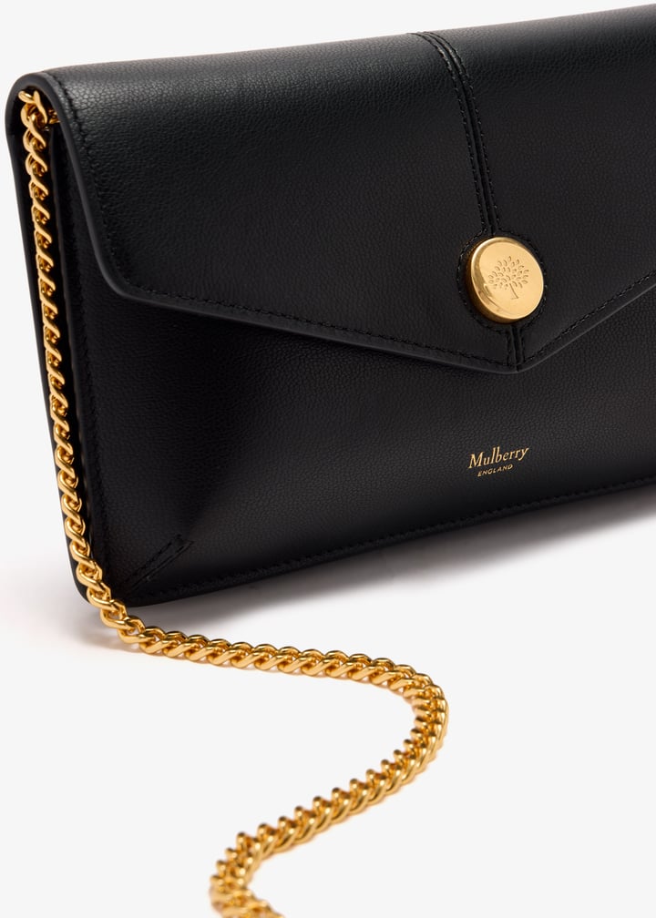 Mulberry Press Stud Chain Pochette bag for Women - Black in KSA